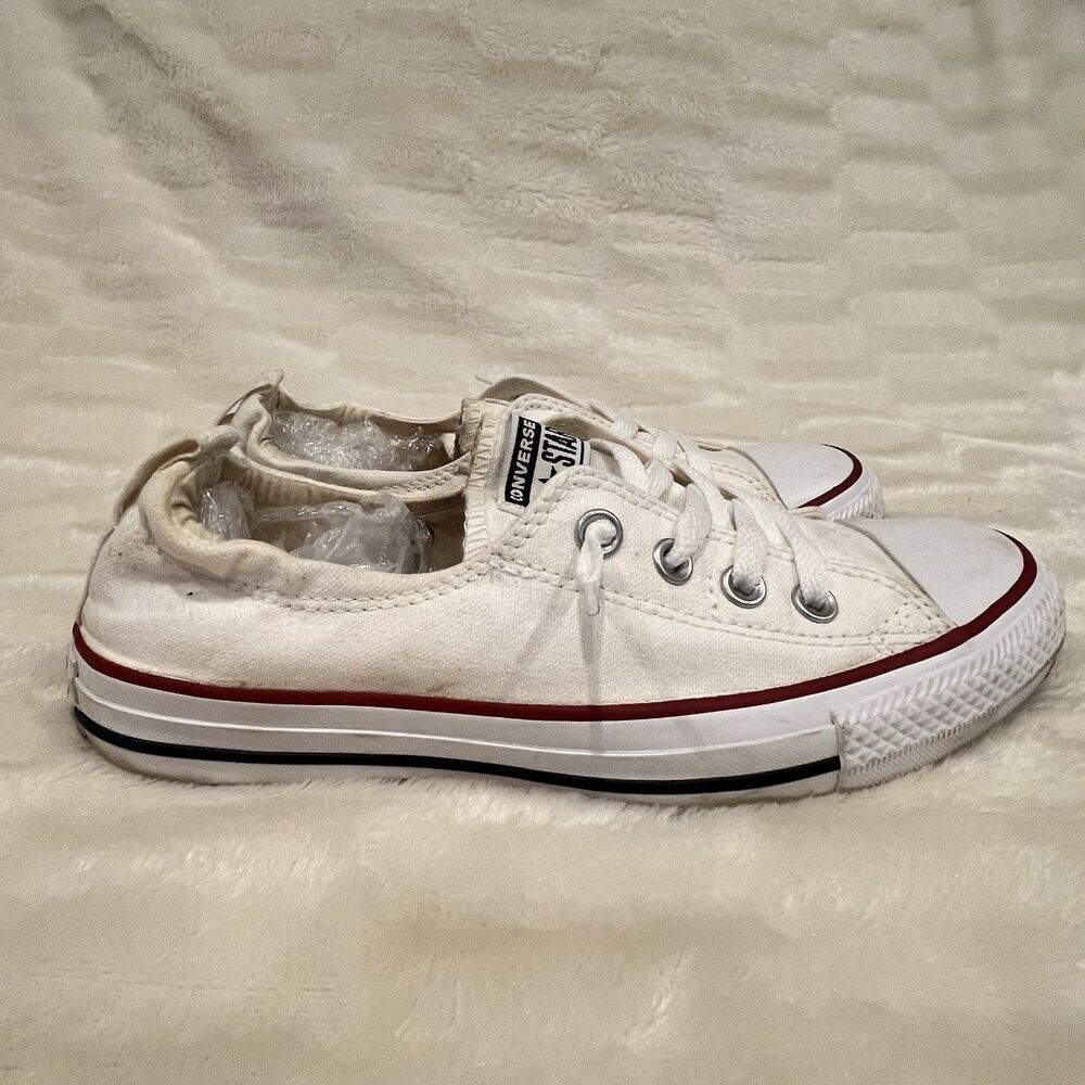 Converse Chuck Taylor All Star Shoreline Slip On Shoes White Womens Sneaker 8